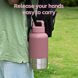 Custom Logo 32oz Eco-Friendly Stainless Steel Double Wall Insulated 3-in-1 <b>Dog</b> Travel <b>Water</b> <b>Bottle</b> - Product Image 6