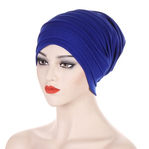Zifeng OEM Turban de Luxe <span class=keywords><strong>Durag</strong></span> Nouveau Chapeau <span class=keywords><strong>Femme</strong></span> Africaine Musulman Multi-Couches - Product Image 3