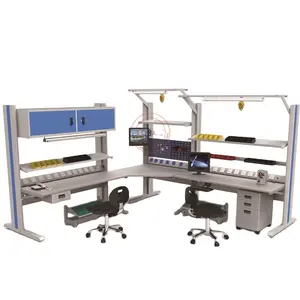 workshop repair work table for electric repairing work station anti static electronics workbench