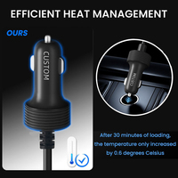 Câble d'alimentation universel pour chargeur de voiture DC breveté Source Plant 16AWG, 5,5x2,1 mm vers prise de charge de voiture, compatible avec Starlink Mini