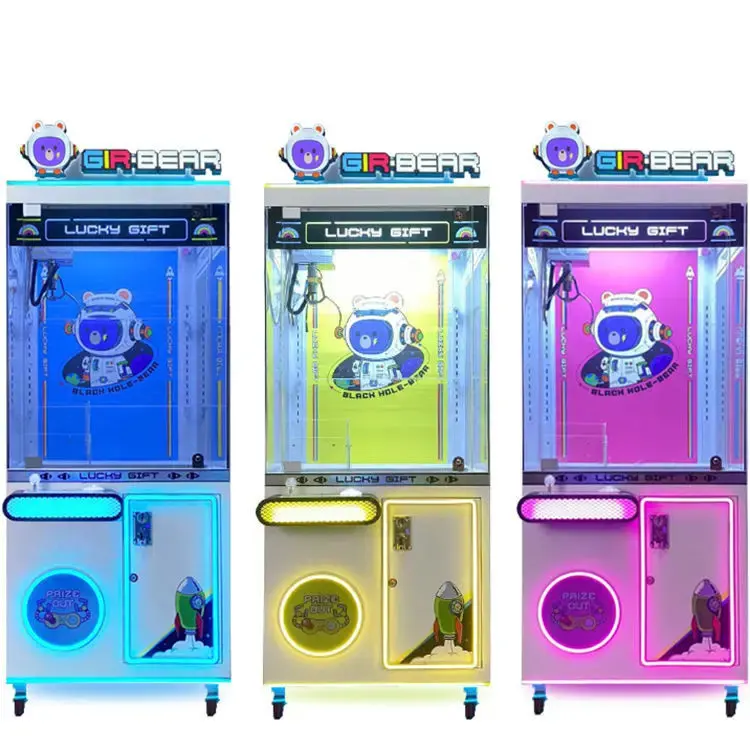 Xjd-1133 benutzer definierte Mini Super Claw Crane Machine Arcade Mehrfarbige Candy Game Claw Machine Doll Park Teddybär Claw Machine