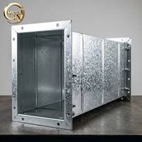 Conduit d'air rectangulaire en aluminium sur mesure pour systèmes de ventilation CVC industriels - Découpe et soudure laser de haute qualité