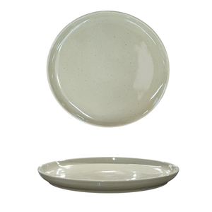 PLAQUE PLATE EN CÉRAMIQUE DE LA LIGNE DE POLICE DIAM. SAUGE 27CM - Product Image 1