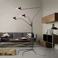 Lampe sur pied pour Loft, salon, Bar, Studio, reg Mouille Mcl, trépied de Table, lampe de bureau, couleur noir et blanc, lampe sur pied