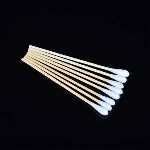 Hisopos desechables de algodón Hirozumi de 10 cm con una sola punta para desinfección de heridas, limpieza cosmética e higiene - Product Image 2