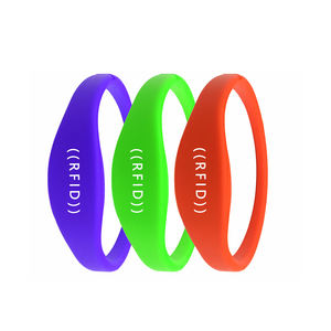 Водонепроницаемый умный силиконовый RFID/NFC браслет для оплаты и контроля доступа, регулируемый/закрытый тип, для использования в спортзалах/на спортивных мероприятиях - Product Image 5