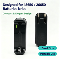 Microphone-caméra à démarrage sans tension, avec batterie au lithium 18650/26650, matériau ABS ignifuge, charge rapide à fente unique, branchement direct
