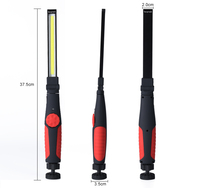Lampes de travail portables COB Base magnétique Dimmable LED Ateliers routiers rechargeables Lampe de poche Réparation de voiture Lumière vive Utilisation de bureau à courant continu