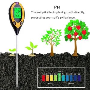 4 In 1 Soil Moisture Meter For Plants Soil Ph Meter Wtih Precise Sensor