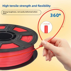 <span class=keywords><strong>Filament</strong></span> d'impression <span class=keywords><strong>3D</strong></span> en soie tricolore, matériau PLA, 1 kg, diamètre 1,75 mm, compatible pour une finition lisse et soyeuse - Product Image 1