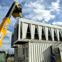 Conteneur minier Drolin Box 20 pieds refroidi par air pour 168 ASIC S19, 650 kW, avec système de surveillance à distance et service de hébergement