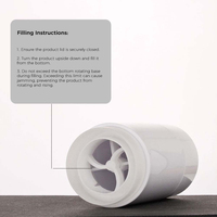 En stock 30g vide noir blanc clair déodorant bâton conteneur rond torsion vers le haut bâton baume à lèvres bouteille déodorant bâton Tube