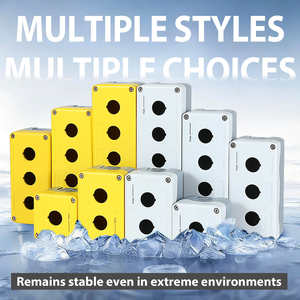 Boîte à boutons d'urgence YIJIA YJX2-YG à 2 trous, jaune gris, 22 mm - Product Image 4