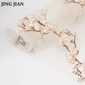 Cửa sổ màn hình Trung Quốc phong cách LED Đèn đặc biệt giấy da mận PVC vải chụp đèn chất liệu Trần ưa thích trong suốt Chụp đèn - Product Image 2