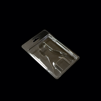 Emballage en blister pliable personnalisable en PET recyclé transparent pour outils, accessoires de quincaillerie, ciseaux
