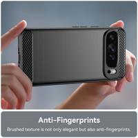 Étui en TPU brossé en fibre de carbone de qualité supérieure pour Google Pixel 11 10 9 Pro XL 8 Pro 8A 7A 6A 5 4A, coque arrière antichoc