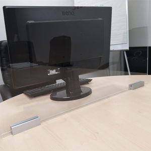 新しいデザインクリアアクリルプレキシガラスシールドカスタムキャッシャーsneezeガード保護アクリルデスクシールド - Product Image 4