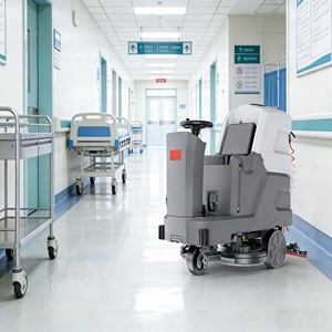 Nettoyeur <span class=keywords><strong>de</strong></span> sols industriel autoporté CleanHorse X8, nouvelle génération, faible bruit, pour le <span class=keywords><strong>nettoyage</strong></span> des interstices, avec pistolet à eau, idéal pour les couloirs d'hôpitaux - Product Image 1