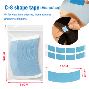 Rubans adhésifs personnalisés double face, imperméables, transparents, invisibles, à forte adhérence pour l'installation de perruques en dentelle, de toupets et d'extensions capillaires - Product Image 5