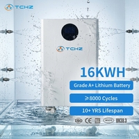 Batería de Litio LiFePO4 de 16 kWh, 51.2 V, 314 Ah, con Protección IP65, Más de 8000 Ciclos, Híbrida CAN RS485 para Almacenamiento Solar, 10 Años de Garantía