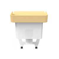Bureau simple, portable et mobile avec hauteur réglable, table de bureau scolaire.
