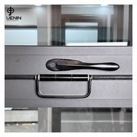 Fenêtre pliable en alliage d'aluminium persienne en verre empilé à double vitrage pour la cuisine à ouverture verticale, le restaurant, le café et la maison.