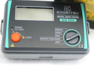 New KYORITSU <b>ELECTRICAL</b> <b>INSTRUMENTS</b> 4105AH Digital Earth Resistance Tester KEW4105A-2E - Product Image 4