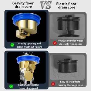 Kolay kurulum koku geçirmez zemin drenaj filtresi çekirdek banyo süzgeç duş pirinç zemin drenajı - Product Image 4