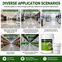 Entrepôt industriel sols en béton peinture pour sol liquide brillante époxy à base d'eau recina epoxica para pisos peinture pour sol finition