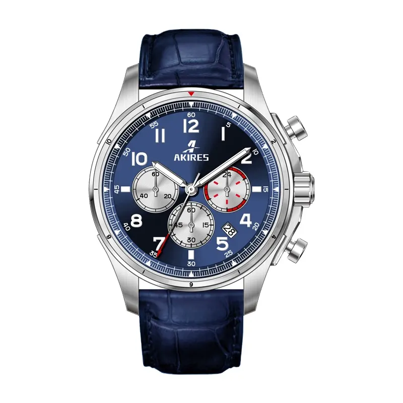 OEMアキレスクロノグラフ自動巻きクォーツ時計トップブランド高級腕時計男性用クロノグラフビジネスウォッチ