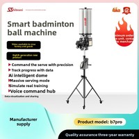 Lanceur de volants de badminton intelligent SPOAS B7Pro, dispositif d'entraînement complet pour smash et service, lot de 6