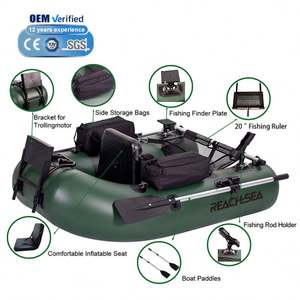 Reachsea <span class=keywords><strong>1</strong></span> Personne 170cm Couleur Verte Petit <span class=keywords><strong>Bateau</strong></span> Gonflable de Pêche pour Yacht - Product Image 2