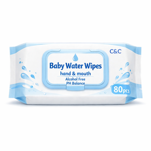 <span class=keywords><strong>Lingettes</strong></span> pour bébé extra douces écologiques personnalisées OEM Chine 80 pièces par paquet Sans alcool pour un nettoyage efficace - Product Image 1