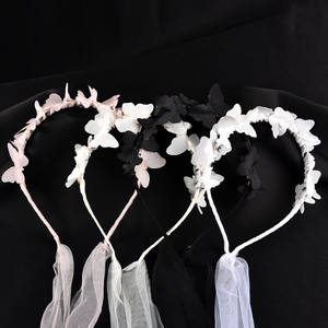 Bandeaux de mode pour filles pour l'été et le printemps Clips et accessoires pour bébés papillon en mousseline de soie - Product Image 1