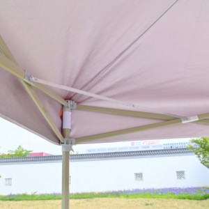 Tente pliante robuste 3x3m avec cadre vert haricot et drainage de la pluie, abri pop-up imprimé sur mesure pour promotion en salon professionnel - Product Image 3