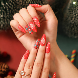 Adornos de <span class=keywords><strong>uñas</strong></span> postizas para decoración de Navidad, <span class=keywords><strong>2022</strong></span> - Product Image 4