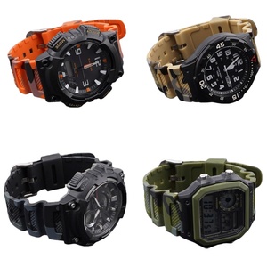 Bracelets de montre en caoutchouc PU camouflage 18 mm, accessoires pour montre, bracelet de remplacement pour <span class=keywords><strong>Casio</strong></span> AQ-S810W/AE-1200/1300/SGW-300 - Product Image 3