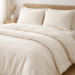 Juego de Funda Nórdica de Bambú/Algodón 400T de Alta Calidad Premium, Ropa de Cama de Bambú y Algodón Cepillado Ultra Suave, Juego de 3/4 Piezas - Product Image 6