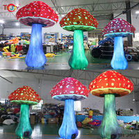 Ballon publicitaire géant gonflable en forme de champignon en tissu Oxford personnalisé
