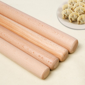 Rouleau à pâtisserie en bois extra long et épaissi <span class=keywords><strong>pour</strong></span> la pâtisserie, rouleau à pâte en bois avec un design rond aux deux extrémités - Product Image 5