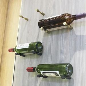 Thiết kế hiện đại màu đen 1-chai nhôm rượu vang Giá Kim Loại <span class=keywords><strong>Wine</strong></span> Bottle chủ Cooler hiển thị trang trí nội thất hiển thị rượu vang Carton Đóng Gói - Product Image 6