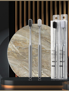 Factory direct sales of luxury <b>soft</b> bristle hotel home travel gold-plated bamboo charcoal <b>soft</b> bristle <b>boxed</b> toothbrush - Product Image 5