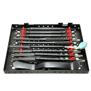 Kit d'instruments dentaires manuels de base en acier inoxydable de haute qualité, ensemble de micro-chirurgie orale, équipement de chirurgie parodontale CE Argent - Product Image 5