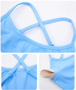 Conjunto Deportivo de Alta Calidad para Mujer, Sujetador Deportivo Ajustable con Espalda Cruzada, Pantalones Cortos Ajustados, Traje de Gimnasio, Fitness, Ejercicio, Yoga sin Costuras - Product Image 4