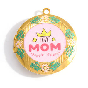 SUMMLY 도매 화려한 꽃 하트 고양이 펜던트 18K 금도금 스테인리스 스틸 DIY 목걸이 참 장식 패션 쥬얼리 - Product Image 2