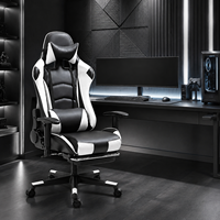 Chaise de jeu ergonomique en cuir PU AOR, chaise de bureau pour ordinateur, dossier haut, chaise de gamer réglable et inclinable, fabriquée en usine