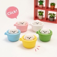 Porte-clés anti-stress en forme de chiot mignon, jouet à presser pour soulager le stress, vente en gros personnalisée