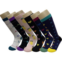 Chaussettes de compression pour mollets larges, taille plus, 20-30 mmHg, vente en gros, fabricant OEM, bas de contention extra larges jusqu'au genou
