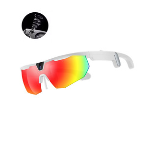Lunettes de sécurité d'extérieur W640, appel, musique, vidéo, photographie, enregistrement, verres non transparents, anti-lumière forte, lunettes intelligentes AI - Product Image 1