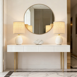 Lámpara de mesa moderna con control táctil, fuente de luz LED E27, cuidado de los ojos, para decoración de sala de estar y dormitorio - Product Image 2